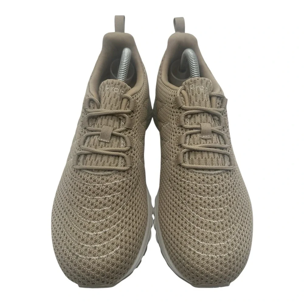 Propet Tour Knit Shoes Womens Sz 10 W(D) WIDE‎ Beige Diabetic Sneakers WAA112M